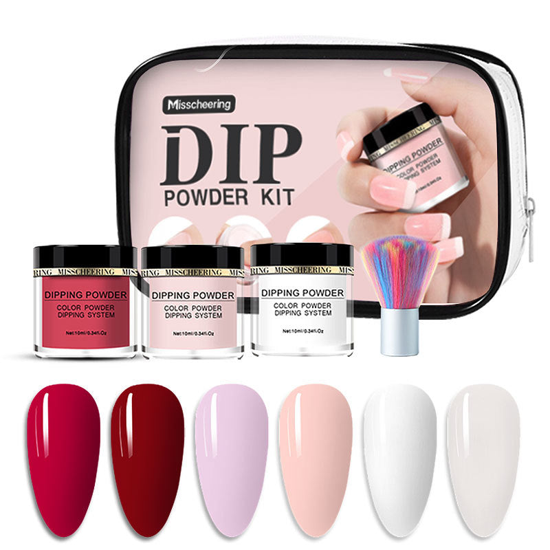 Misscheering Nail Art Infiltrating Powder Tool Set Base Rubber Sealing Desiccant
