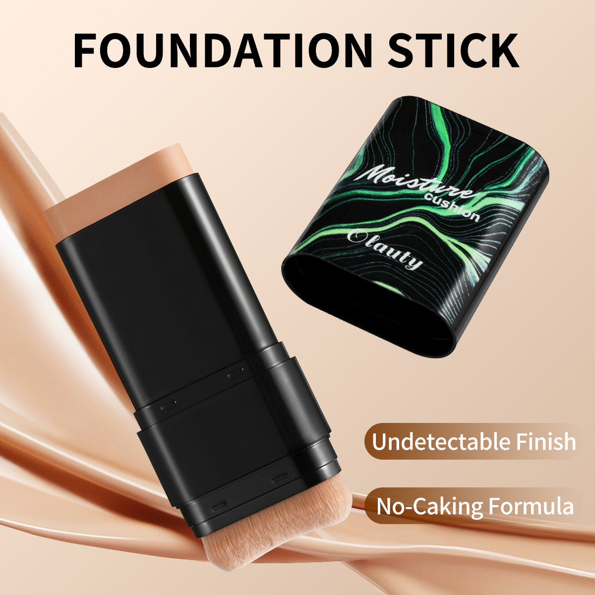 Olauty Concealer Waterproof Double-ended Makeup Brush 2-in-1 Stick Foundation