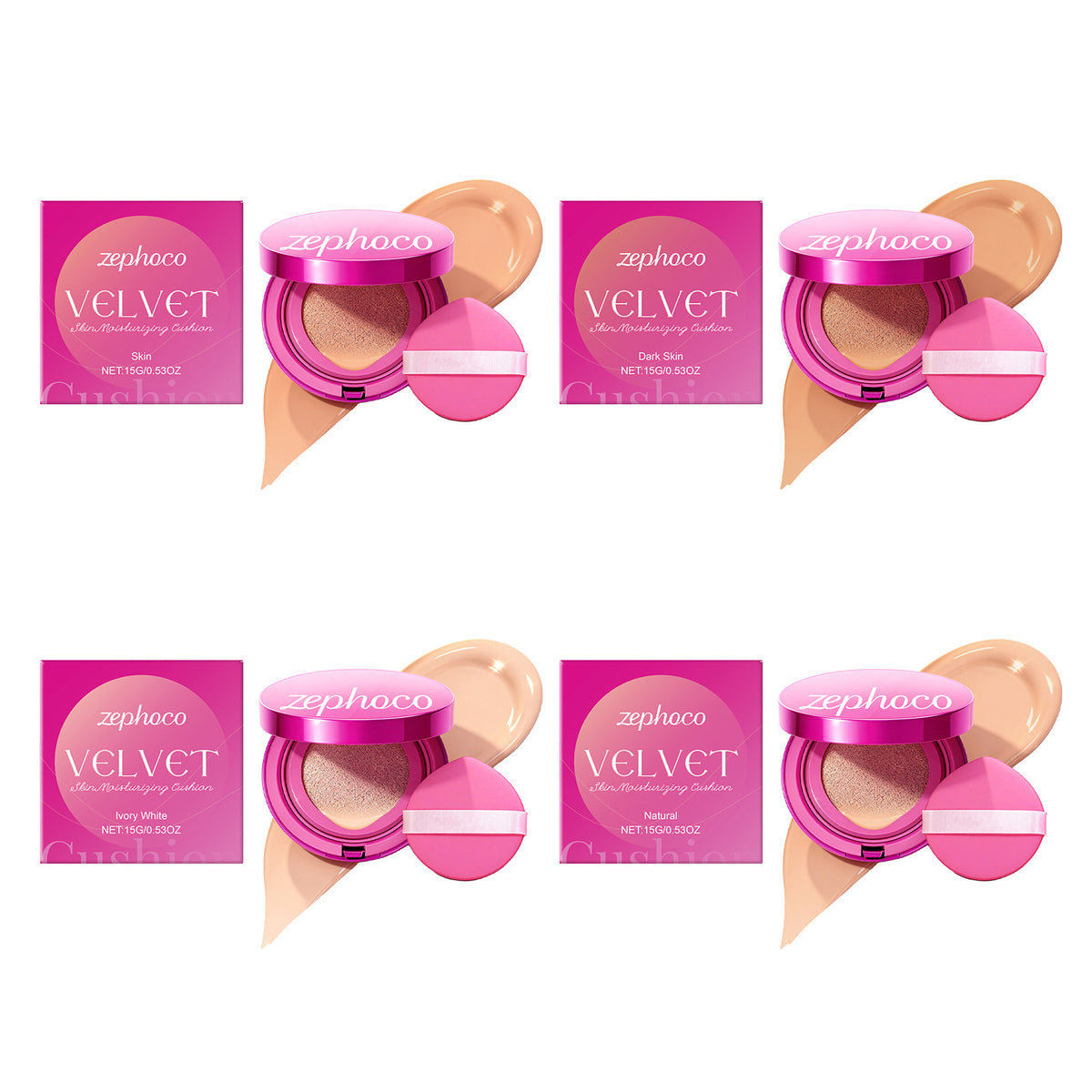 Zephoco Velvet Moisturizing Cushion Foundation