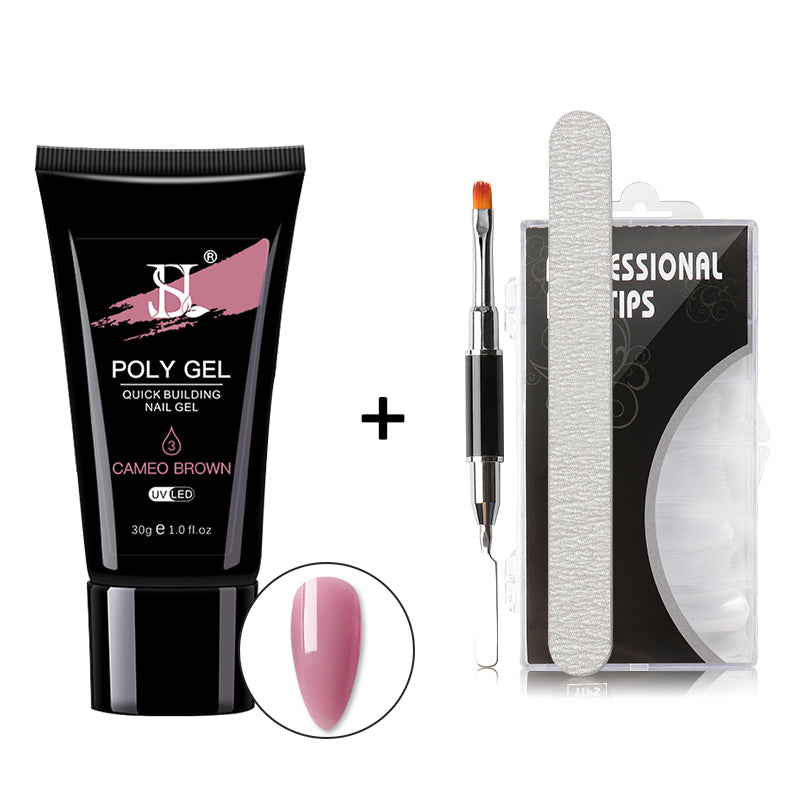 HS Poly Gel Crystal nail polish
