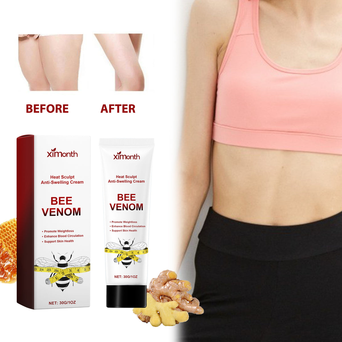 Ximonth Bee Body Shaping Cream Tightens The Arms