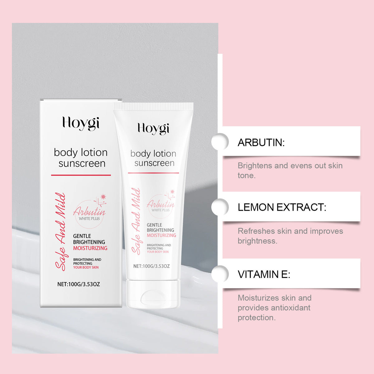 Hoygi Arbutin Brightening Protective Cream Freshing And Moistrurizing