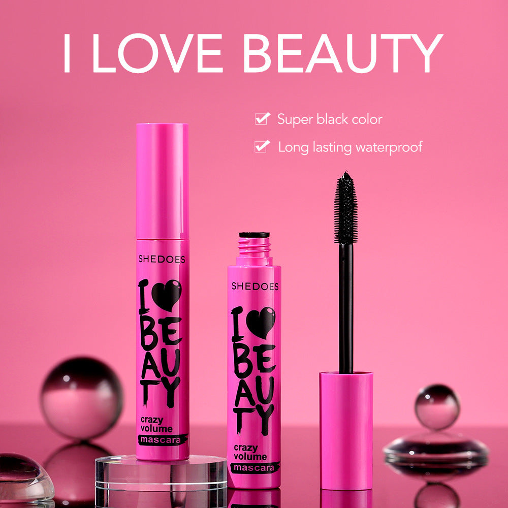 Shedoes Waterproof Thick Lengthened Not Smudge Large Capacity Four-color Mascara