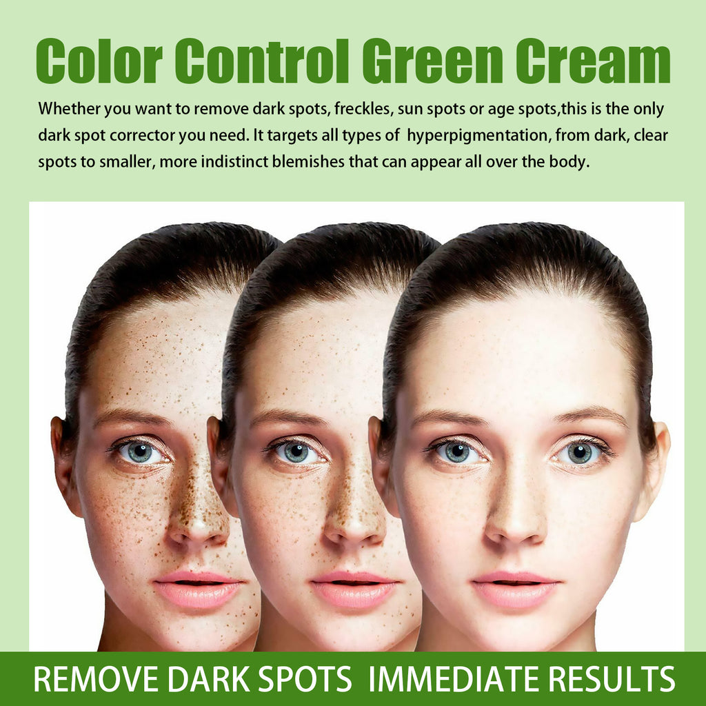 Jaysuing Lighten Spots Green Cream Freckles Decompose Pigments