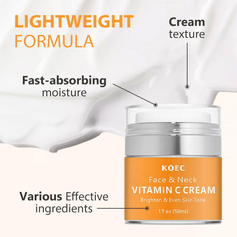 Koec VC Cream English Packaging Neck Cream Light Lines Moisturizing