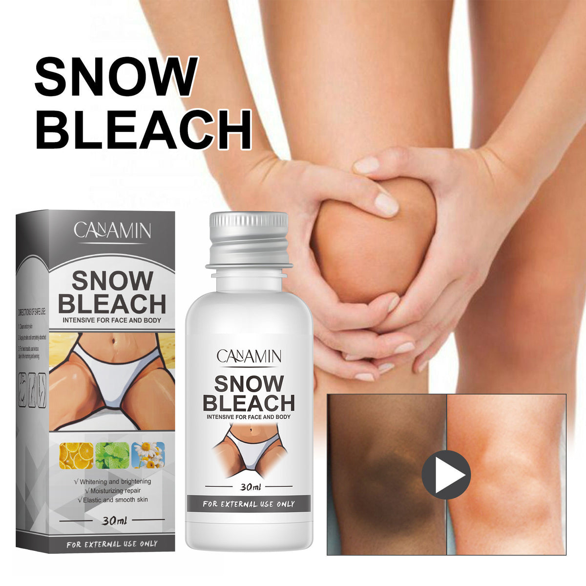 Canamin Anti-Darkening Cream Brightening Cream For Underarms And Thighs, Body Skin Care Cream