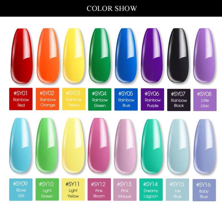 Saviland 15g nail colored crystal extension glue