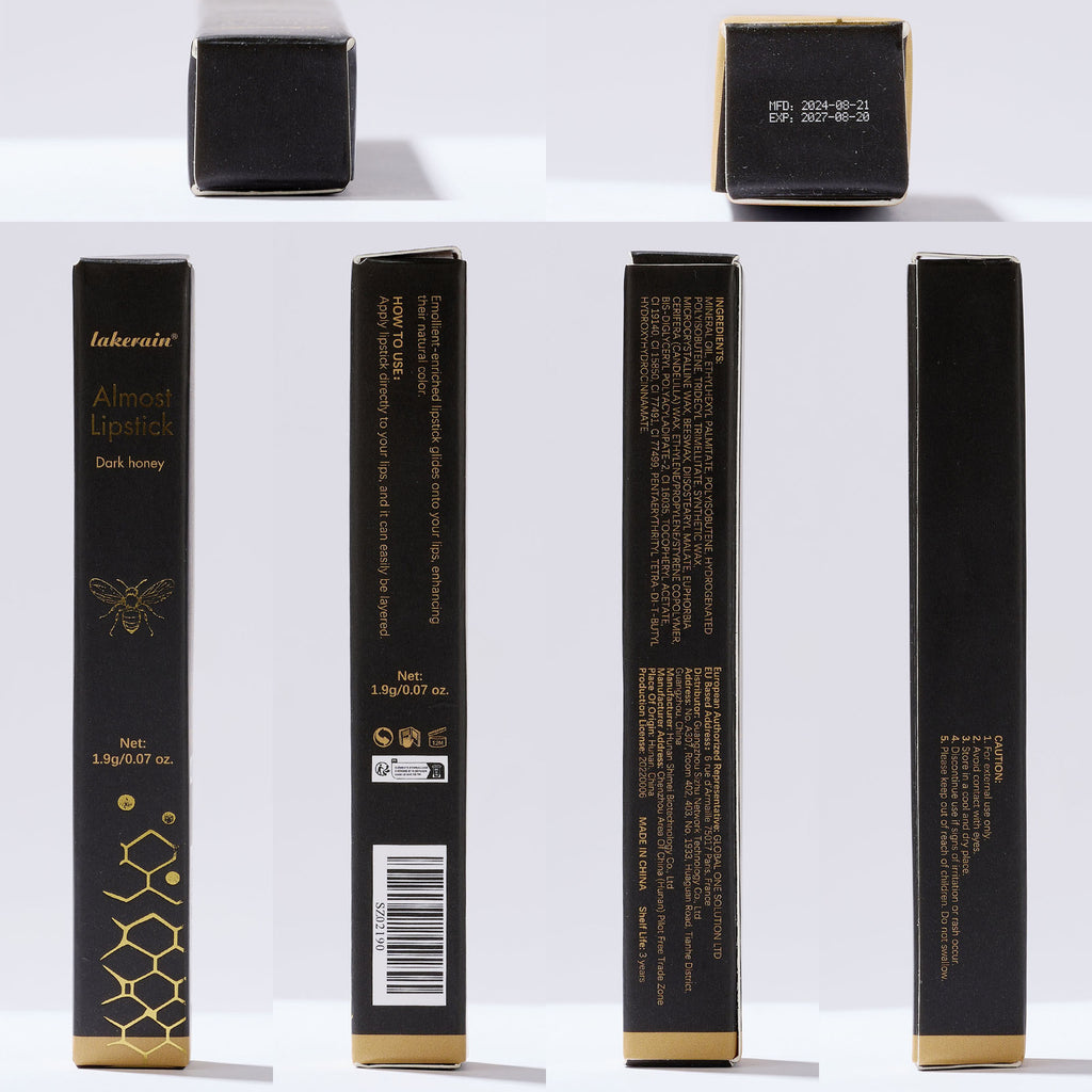 Lakerain Black Honey Lipstick Lip Dry Moisturizing Colored Lipstick