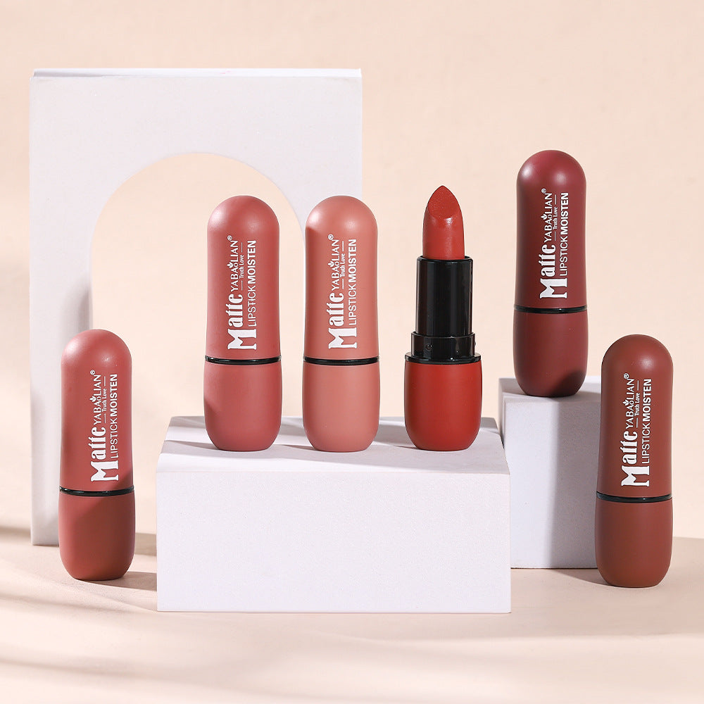 Yabaolian Matte Lipstick Matte Cup Waterproof Lip Grease
