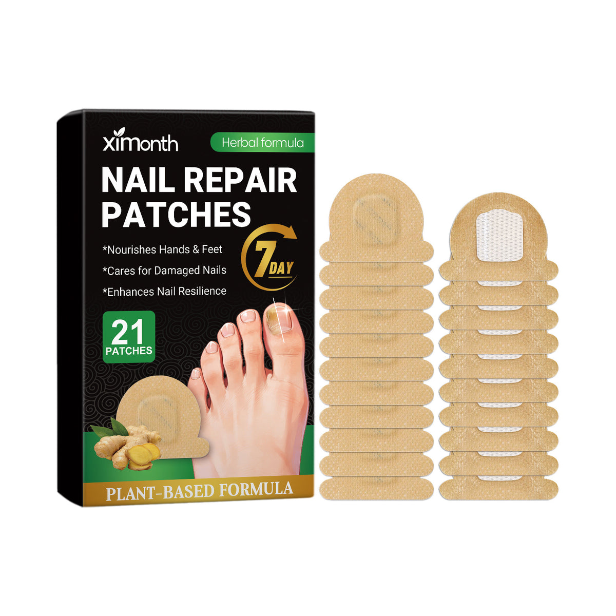 Ximonth Ginger Nail Nourishing Patches