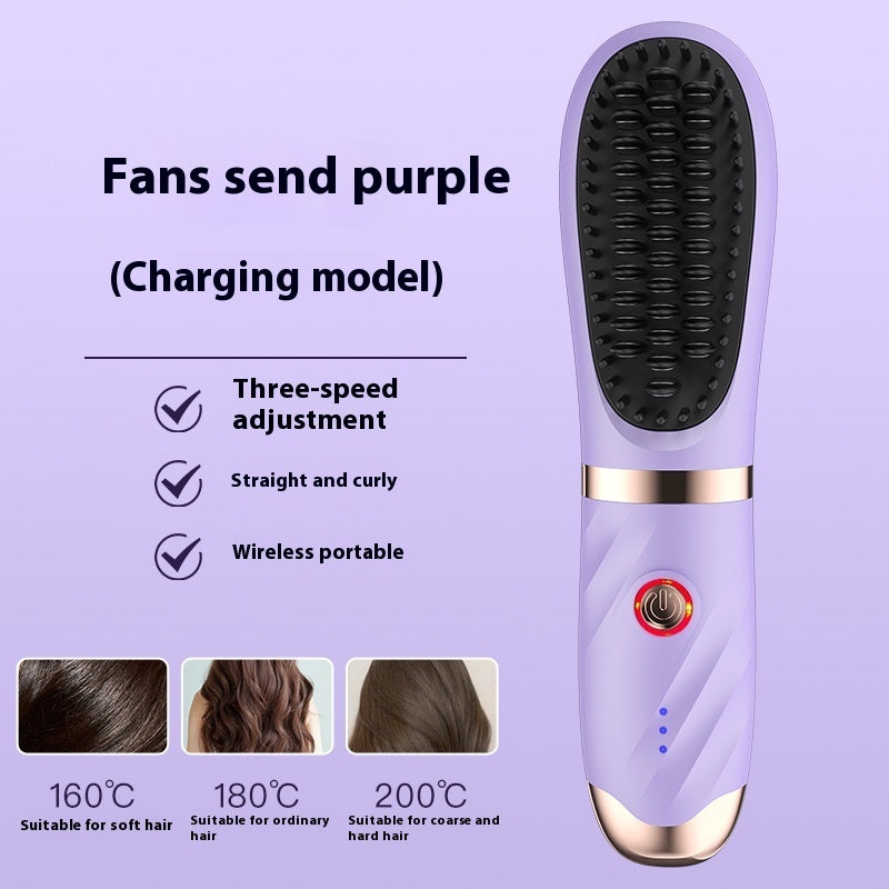 Mini Charging Straight Comb Negative Ion Hair Care Soft Massage Comb