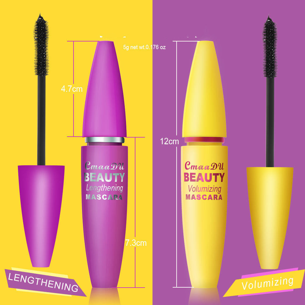 CmaaDU 4D Mascara Kit Thick Waterproof Long Lasting