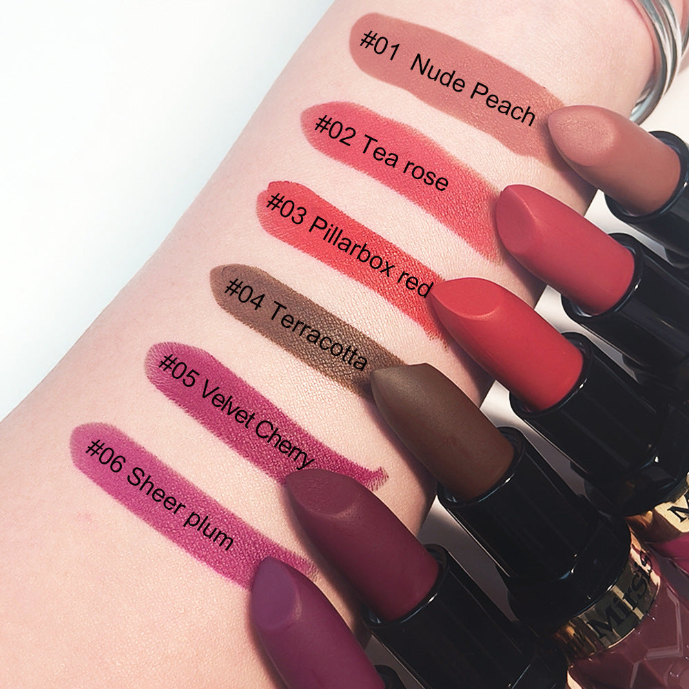 Mirsist 6 Color Matte Lipstick No Stain On Cup Waterproof And Durable