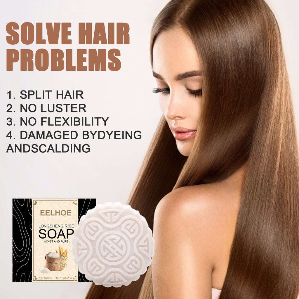 Eelhoe New Hot Selling Longsheng Rice Water Soap Shampoo Nourishing Frizz Hair Care