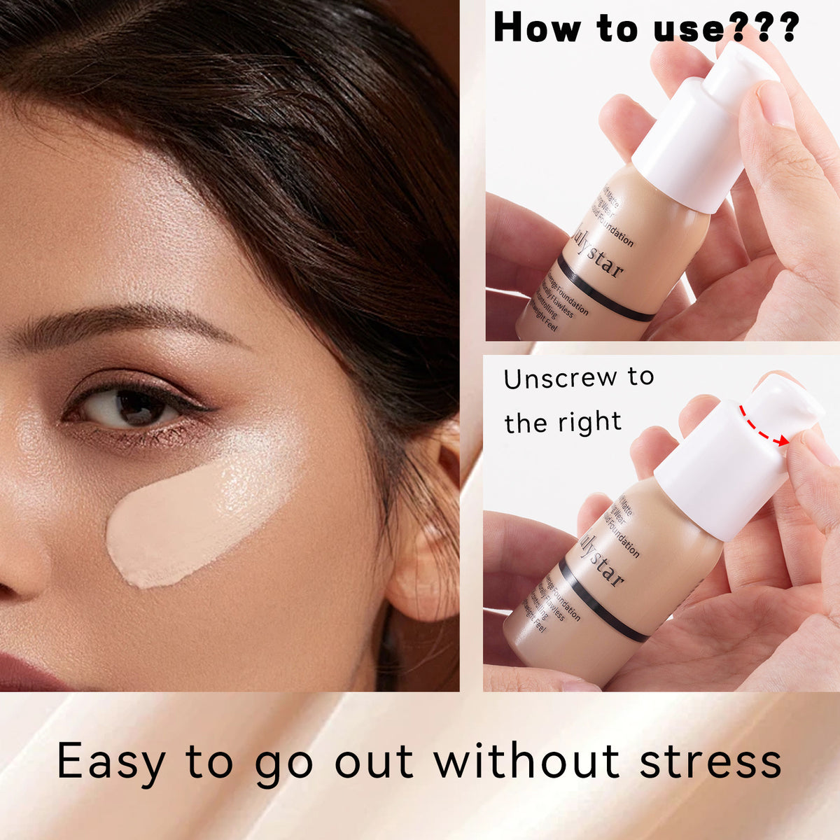 Julystar Concealer Long-lasting Finishing Liquid Foundation Suit