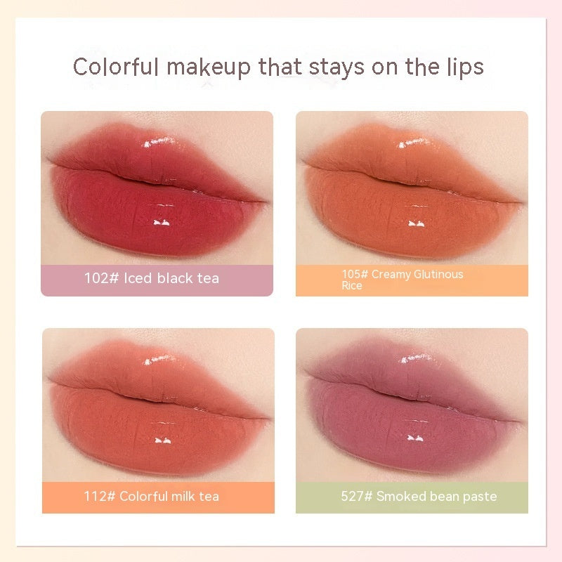 Novo Milk Can Lip Balm Lipstick Glossy Mirror Lip Lacquer Does Not Fade No Stain On Cup