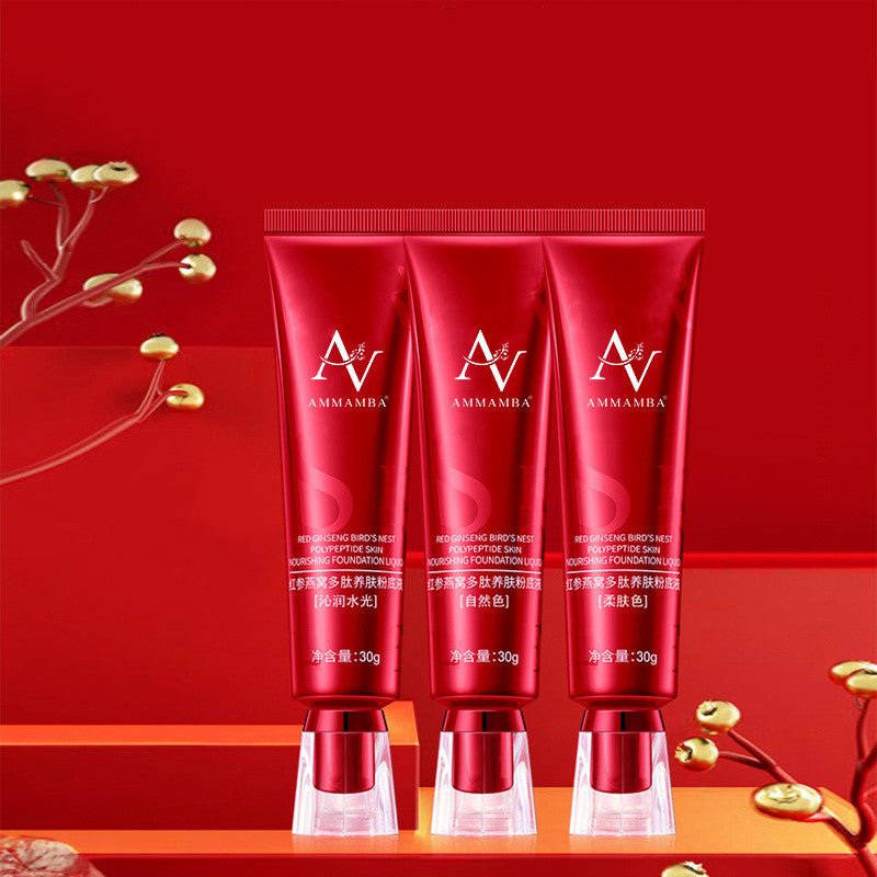 AV Ammamba Bird's Nest Liquid Foundation Concealer Lasting Makeup