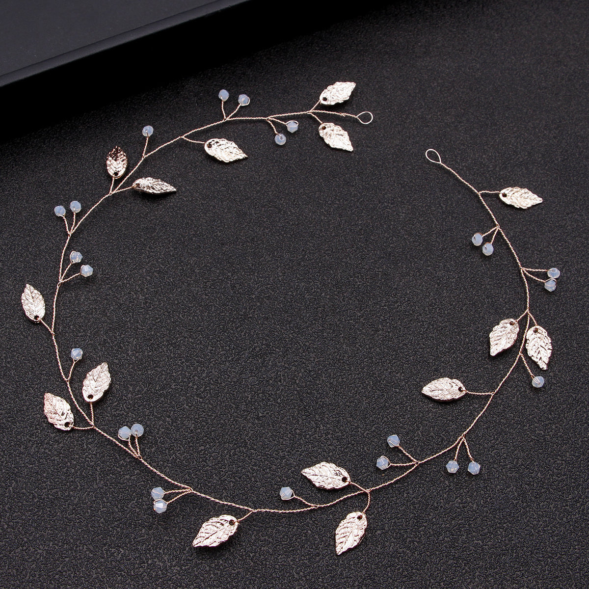 Handmade Hair Comb Alloy Leaves