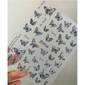 Tomoni Nail Comfort Laser Butterfly Stickers Aurora Phantom Color