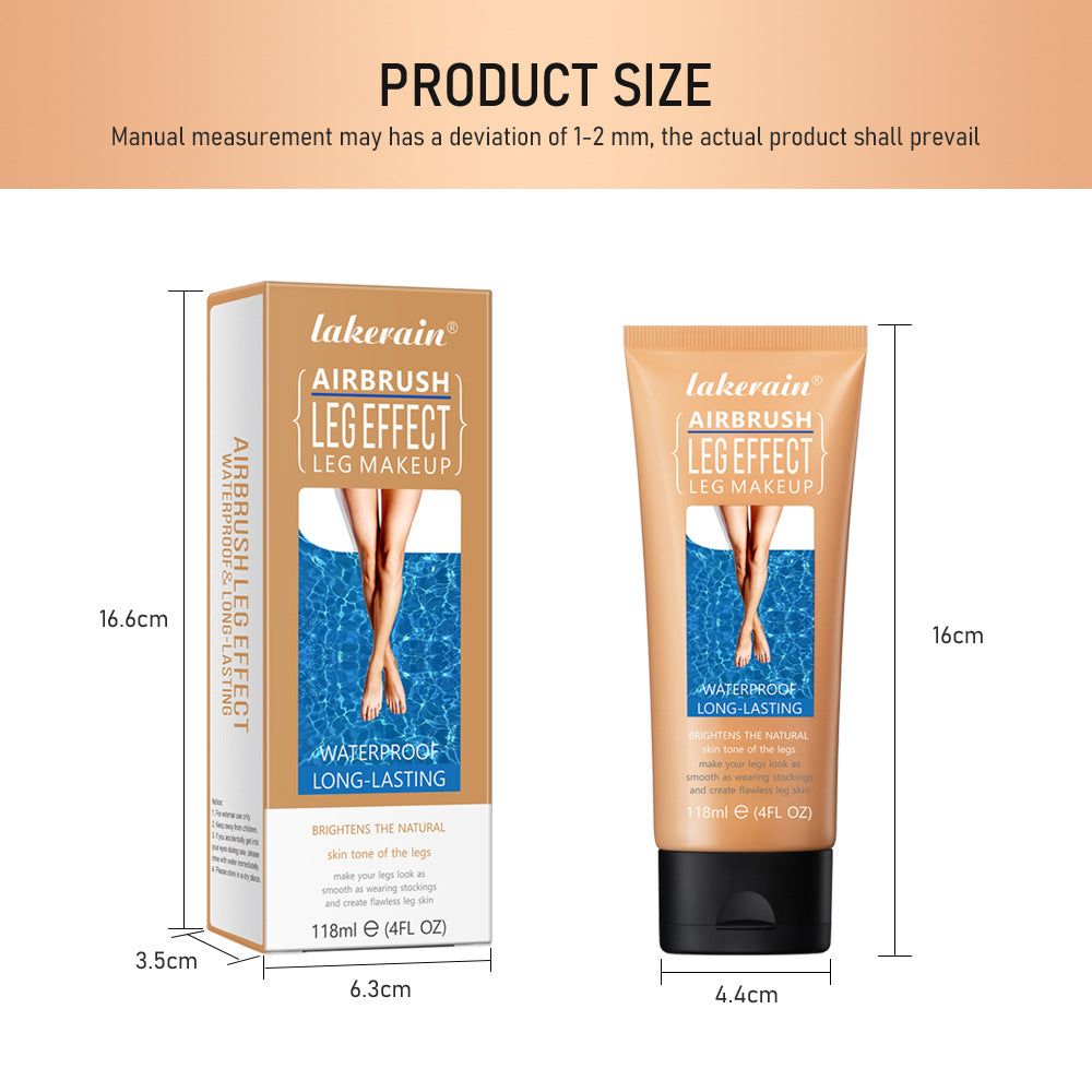 Lakerain Leg Liquid Foundation Concealer Uniform Wheat Color