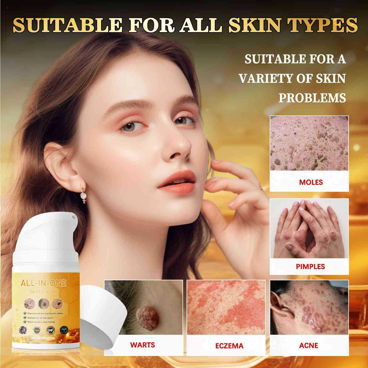 All-In-One Non-standard Skin Cleaning Neck Cream 50ml