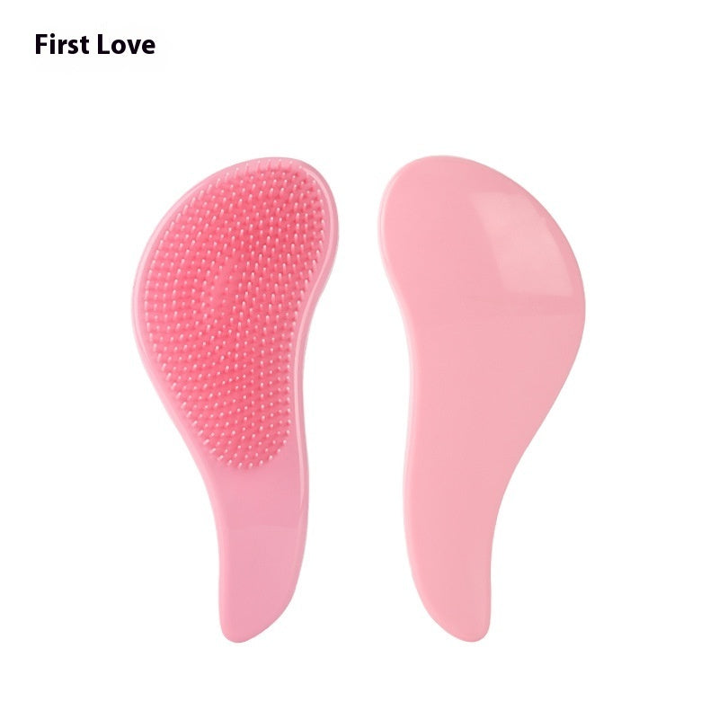 Solid Color Massage Comb Soft Teeth Smooth Hair Without Knot