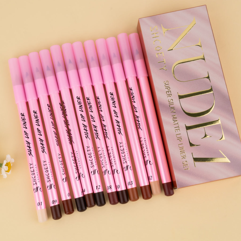 Shcoety 12 Color Matte Lipstick Lip Liner Suit
