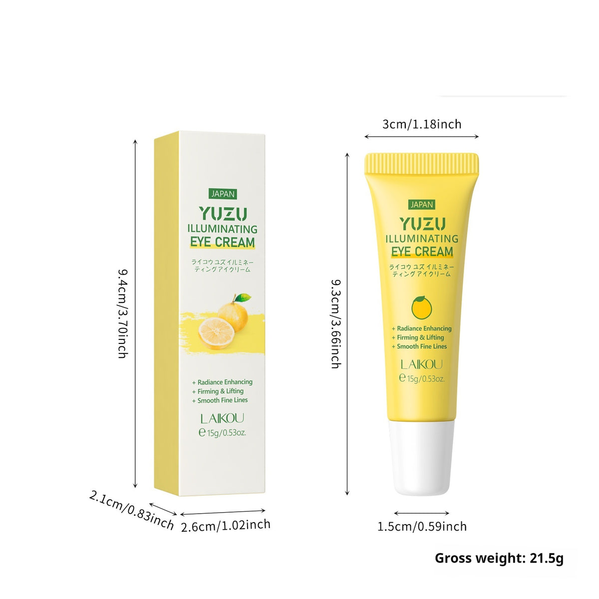 Laikou Grapefruit Eye Cream 15g Hydrating