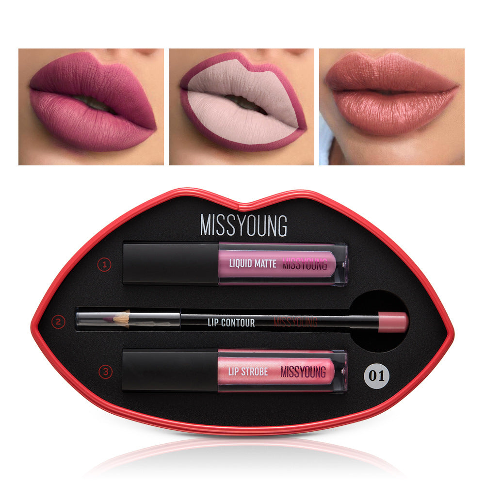 Missyoung Lipstick Matte Pearl Gloss Lipstick Pen