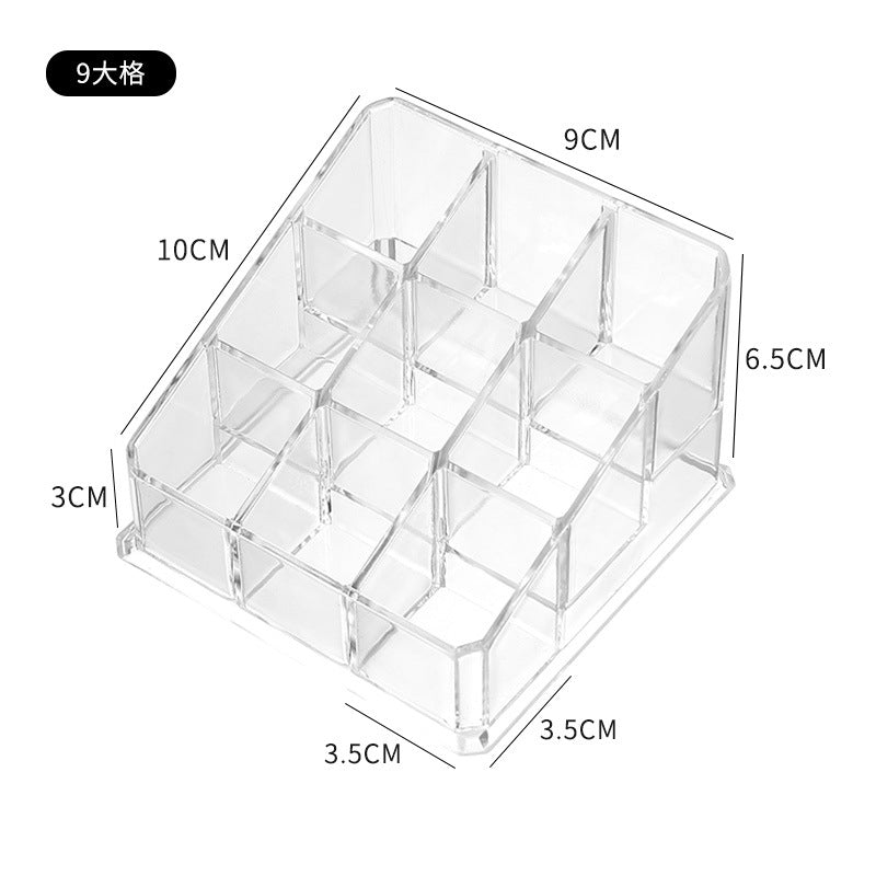 Lipstick Organizer,Small Clear Plastic Compact Lip Gloss Chapstick Perfume Sample Mascara Holder With 9,24,36,40 Slots