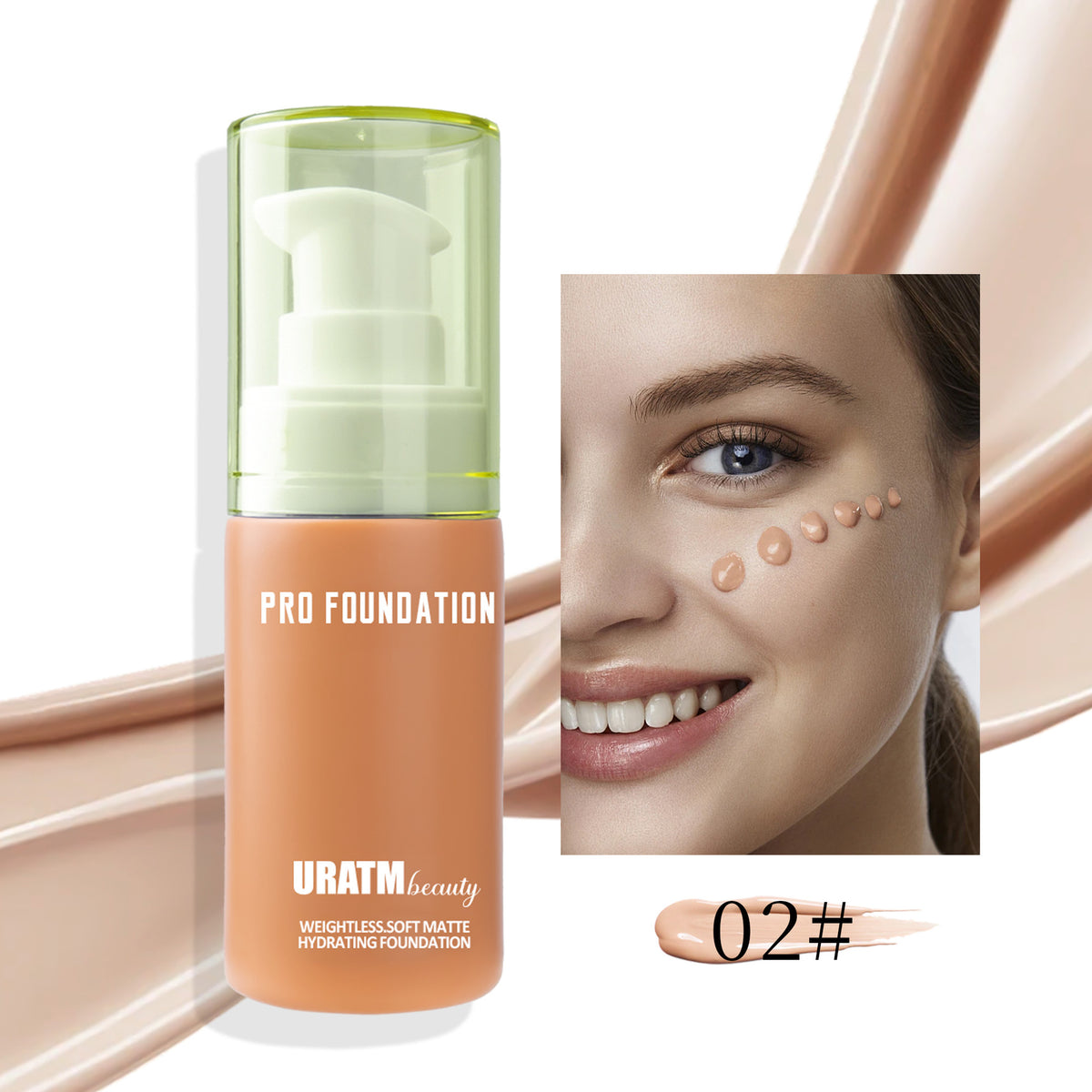 URATM Makeup Liquid Foundation Matte Concealer Long Lasting Smear-proof Makeup