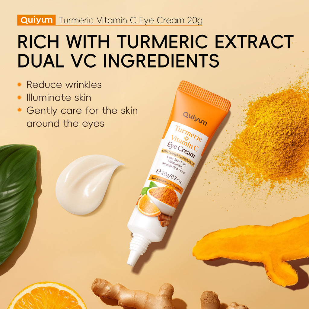 Quiyum Turmeric Vitamin C Eye Cream 15g Moisturizing