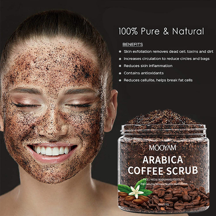 Mooyam Home Fashion Simple Coffee Scrub Cream Face And Body Gentle Cleaning