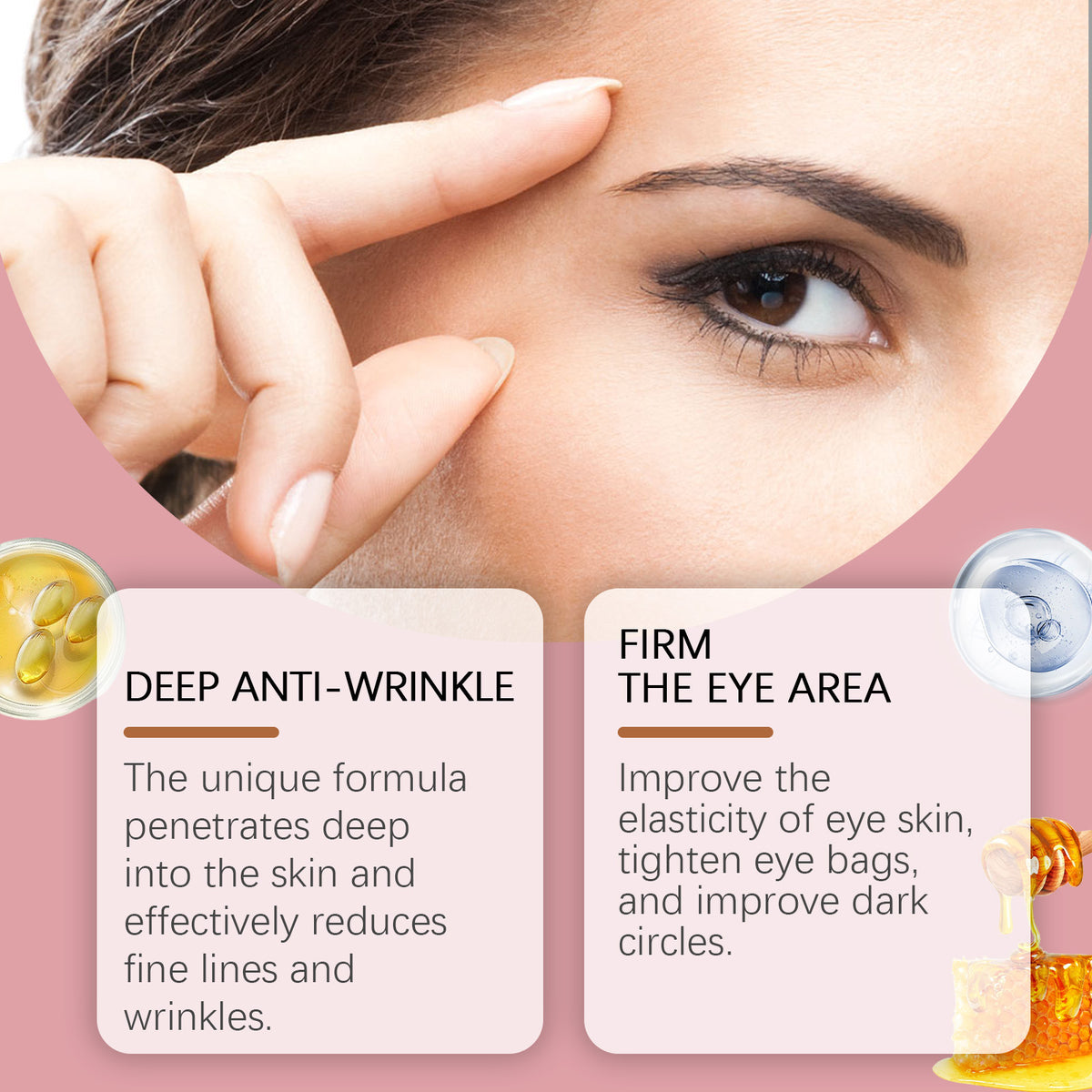Hoygi Daily Eye Cream Eye Essence Moisturizing And Nourishing Around The Eyes Skin Eye Massage Cream