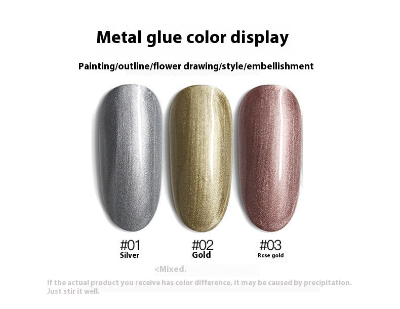Zi Xuan Metalic Glue Japanese Nail Art UV Nail Polish