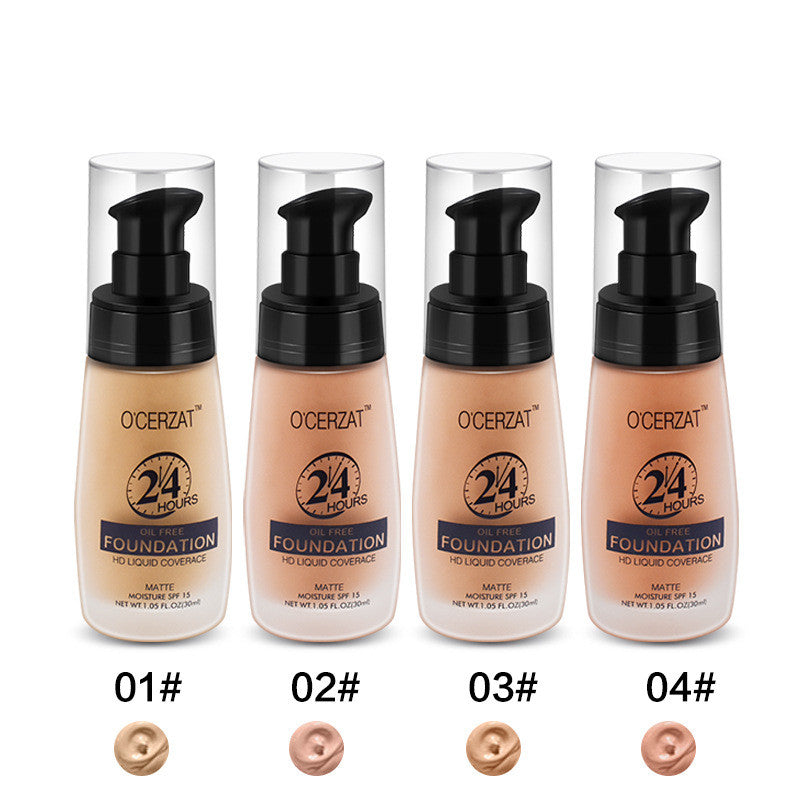 O'cerzat Long Lasting Concealer Oil Control Moisturizing Non-fading Liquid Foundation