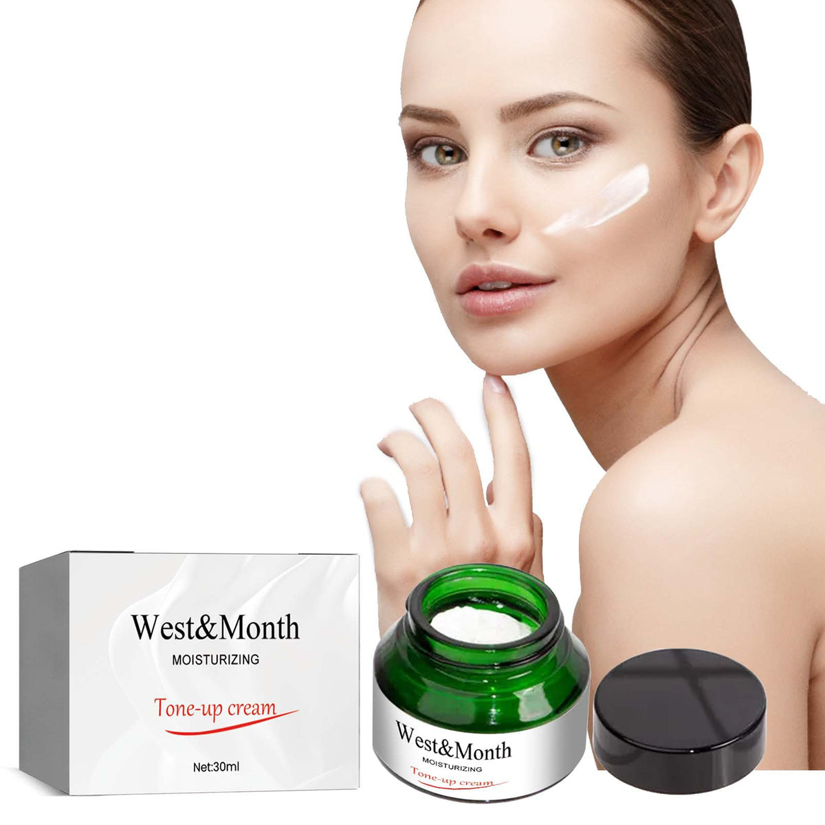 West&Month Brightening Skin Tone, Moisturizing And Moisturizing Lazy Face Cream