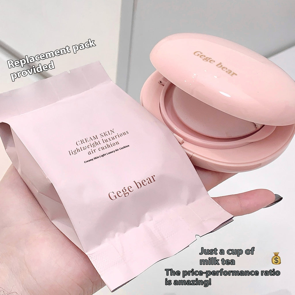Gege Bear Cream Skin Light Luxury Face Cushion BB Cream Concealer Nude Color Makeup Girlish Style