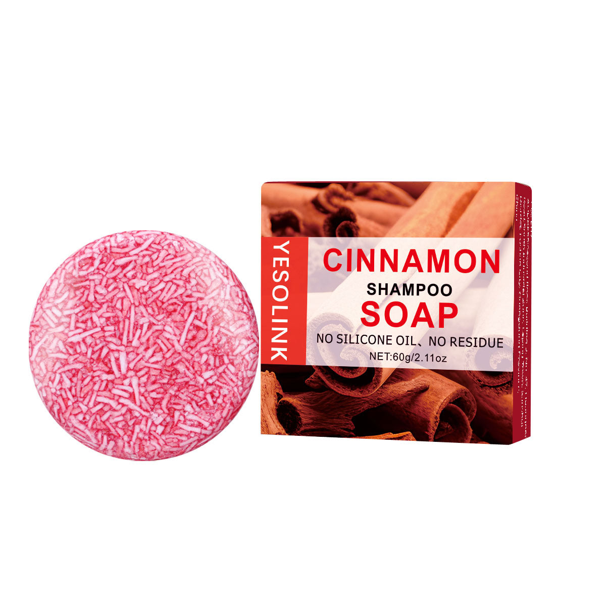 Yesolink Polygonum Multiflorum Black Sesame Bamboo Charcoal Shampoo Soap