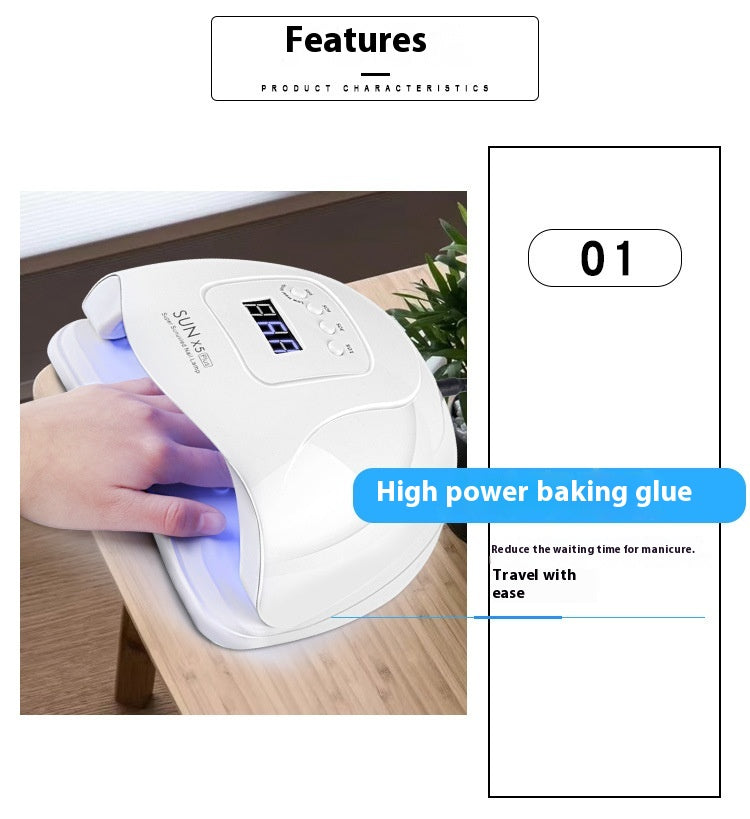 Sun Large Space Double Light Source Quick-drying Wear Nail Dryer