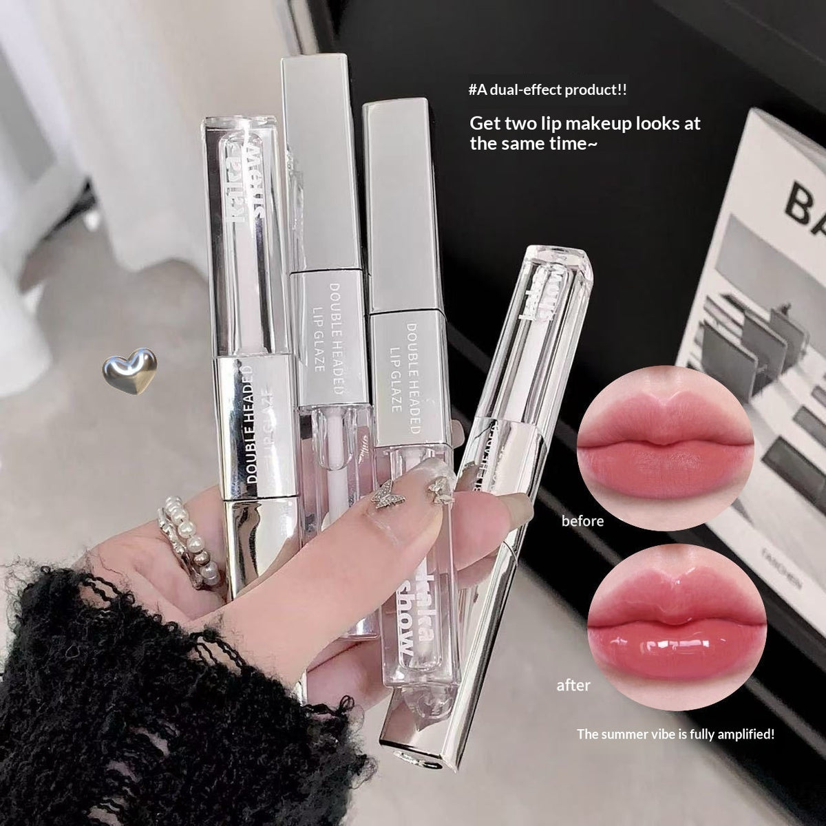 Kakashow Velvet Water Gloss Mirror Transparent Lipstick