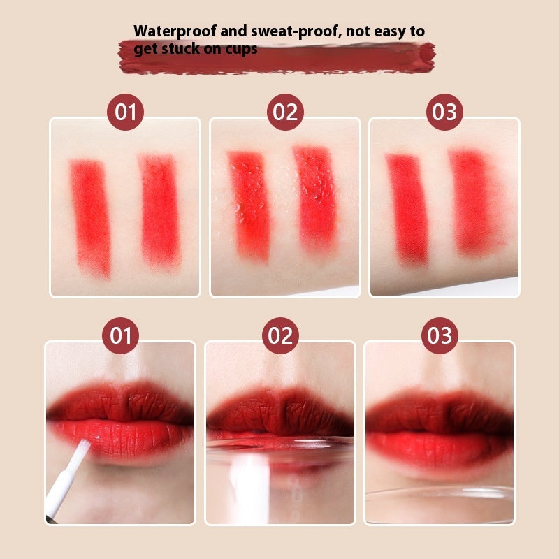 Samanli Solid Color Raincoat Lipstick No Stain On Cup Matte