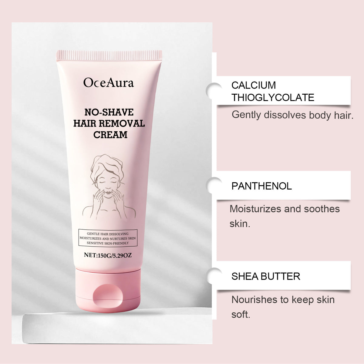 OceAura Body Depilatory Cream