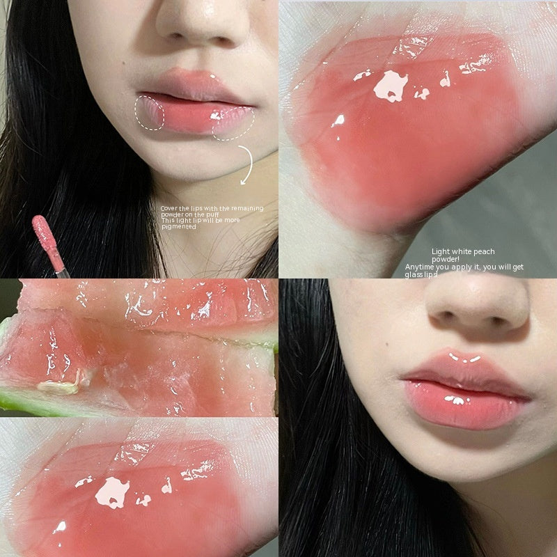Cappuvini Full Lips Mirror Water Light Fading Lip Lines Moisturizing And Nourishing Lipstick