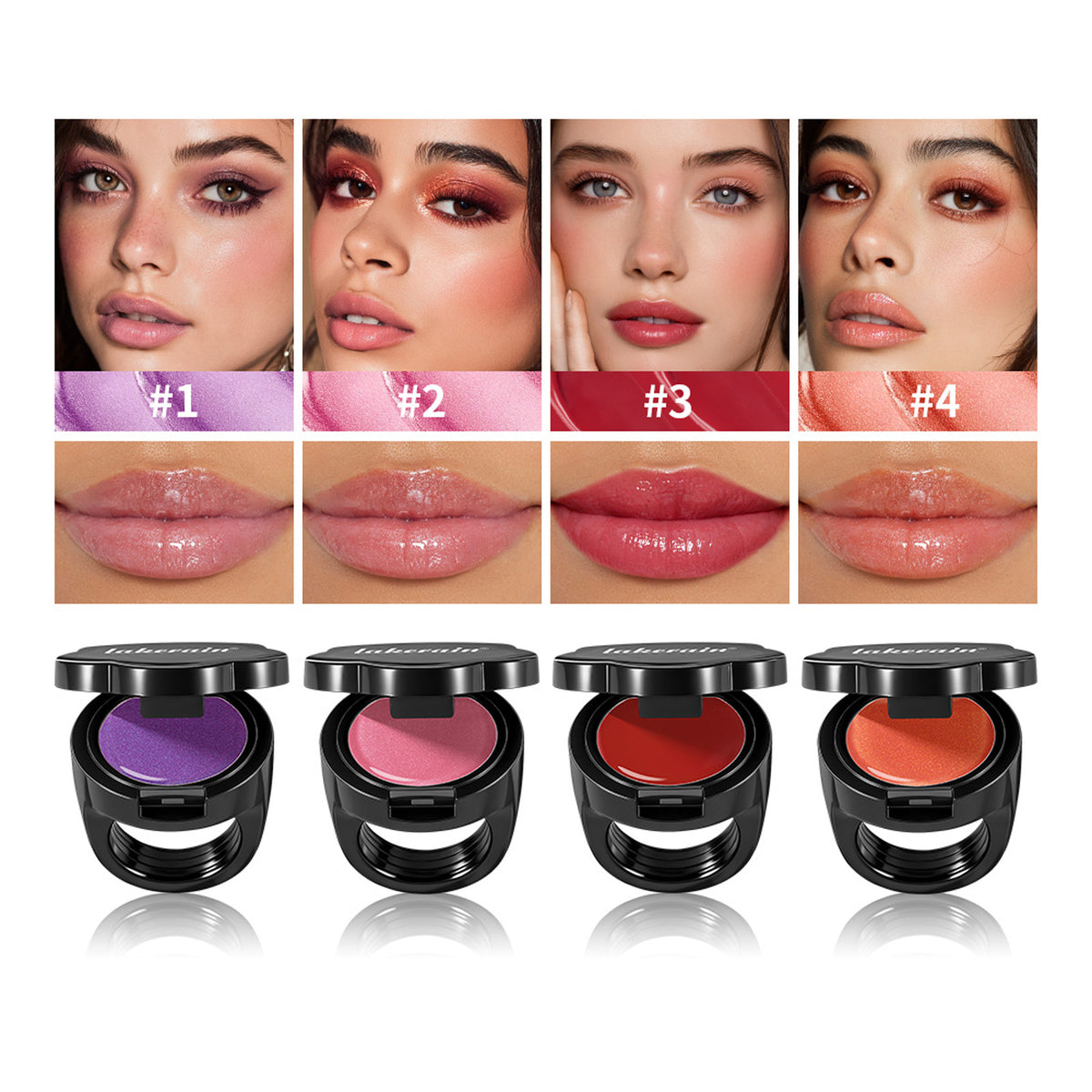 Lakerain Creative Ring Lipstick Moisturizing Colored