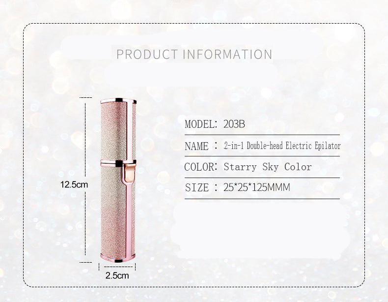 Gypsophila New Lipstick Shape Ladies Electric Shaver Automatic Eyebrow Trimming  Artifact