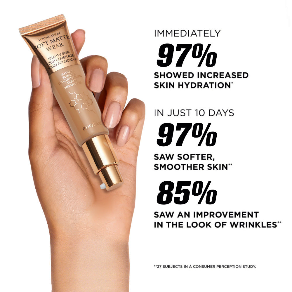 Phofay Long-lasting Concealer Foundation For Oily Skin That Doesn't Cake