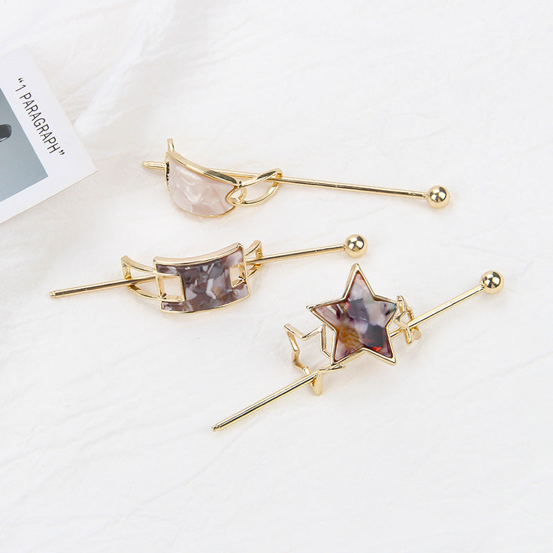 Geometric women's alloy hairpin