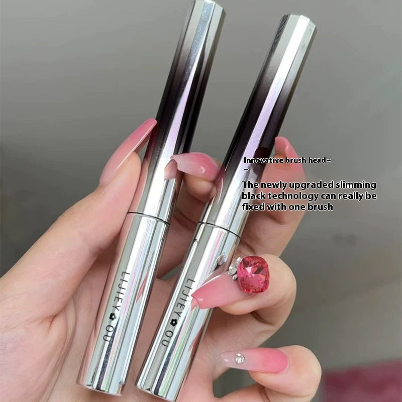 LijieYou Small Steel Tube Mascara Waterproof Long Curling Not Smudge Female Lower Eyelash Base Metal Styling Liquid