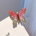 Color Butterfly Hairpin Net Red Simple Temperament Clip Headdress Hair Accessories